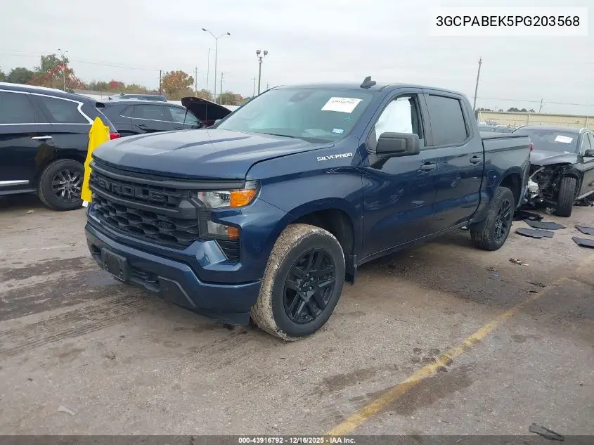 3GCPABEK5PG203568 2023 Chevrolet Silverado 1500 2Wd Short Bed Custom
