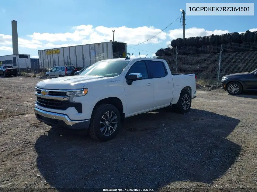 1GCPDKEK7RZ364501 2024 Chevrolet Silverado 1500 4Wd Short Bed Lt With 2Fl