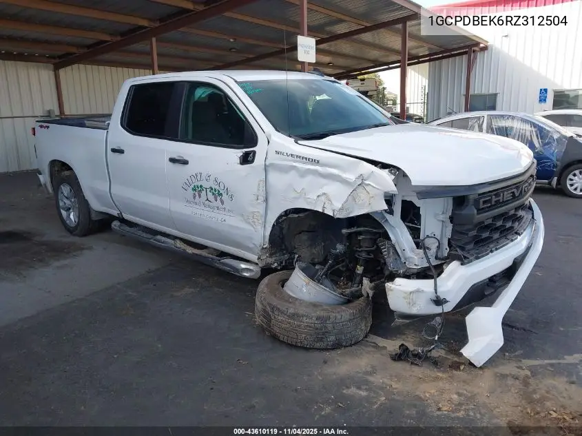 1GCPDBEK6RZ312504 2024 Chevrolet Silverado 1500 4Wd Standard Bed Custom