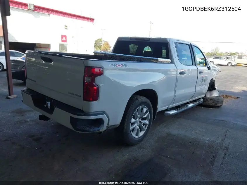 1GCPDBEK6RZ312504 2024 Chevrolet Silverado 1500 4Wd Standard Bed Custom