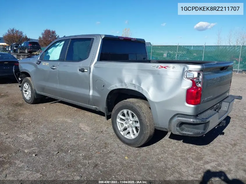 1GCPDKEK8RZ211707 2024 Chevrolet Silverado 1500 4Wd Short Bed Lt With 2Fl