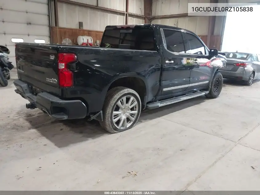 1GCUDJEL0RZ105838 2024 Chevrolet Silverado 1500 4Wd Short Bed High Country