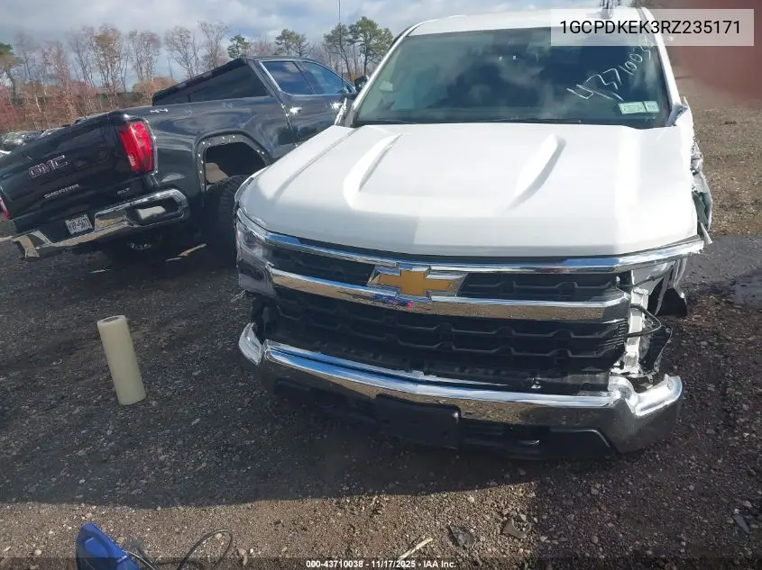 1GCPDKEK3RZ235171 2024 Chevrolet Silverado 1500 4Wd Short Bed Lt With 2Fl