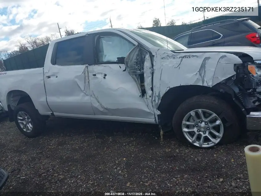 1GCPDKEK3RZ235171 2024 Chevrolet Silverado 1500 4Wd Short Bed Lt With 2Fl
