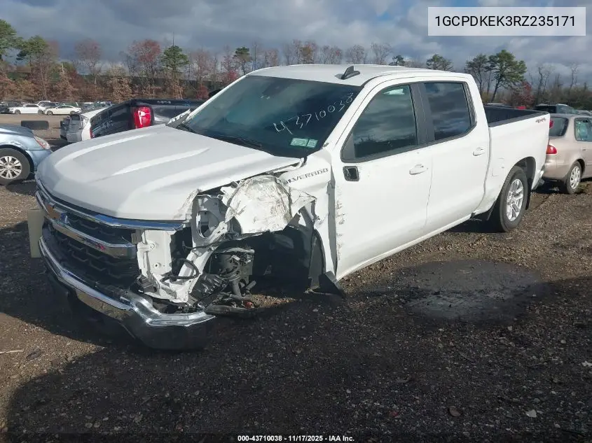 1GCPDKEK3RZ235171 2024 Chevrolet Silverado 1500 4Wd Short Bed Lt With 2Fl