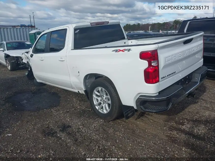 1GCPDKEK3RZ235171 2024 Chevrolet Silverado 1500 4Wd Short Bed Lt With 2Fl