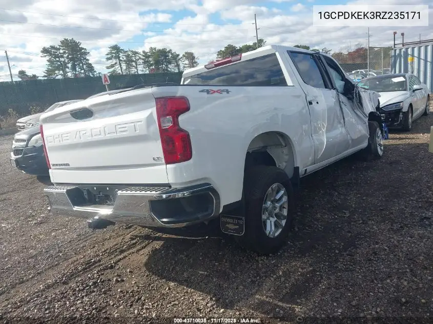 1GCPDKEK3RZ235171 2024 Chevrolet Silverado 1500 4Wd Short Bed Lt With 2Fl