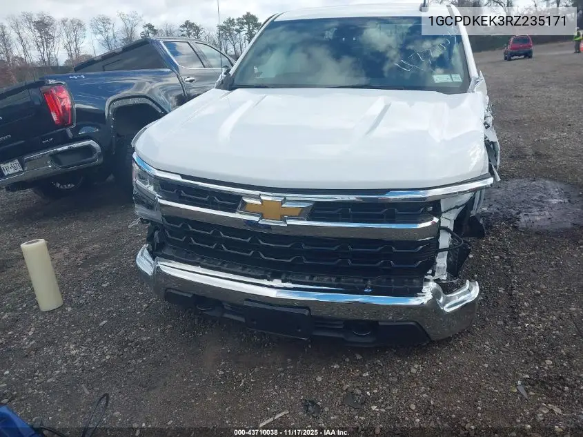 1GCPDKEK3RZ235171 2024 Chevrolet Silverado 1500 4Wd Short Bed Lt With 2Fl