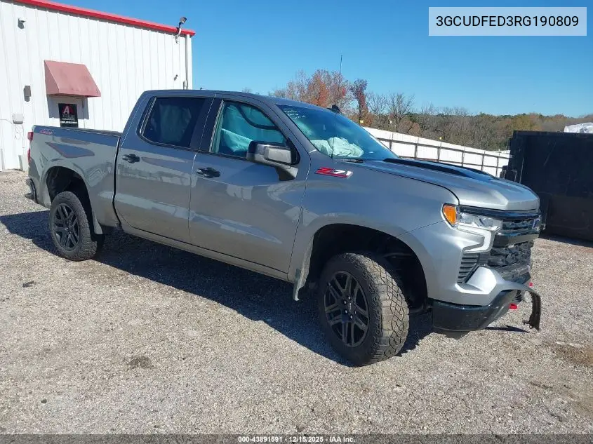 3GCUDFED3RG190809 2024 Chevrolet Silverado 1500 4Wd Short Bed Lt Trail Boss