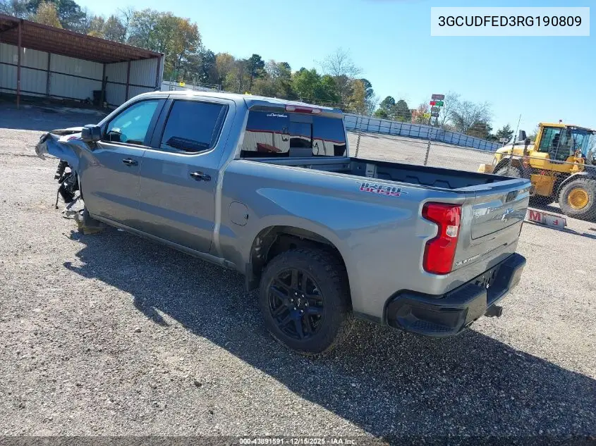 3GCUDFED3RG190809 2024 Chevrolet Silverado 1500 4Wd Short Bed Lt Trail Boss