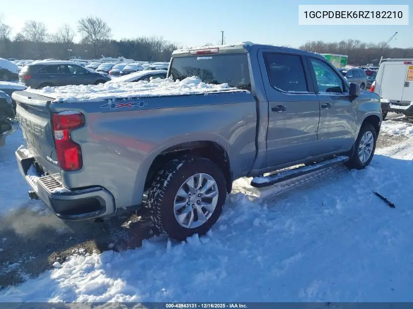 1GCPDBEK6RZ182210 2024 Chevrolet Silverado 1500 4Wd Short Bed Custom