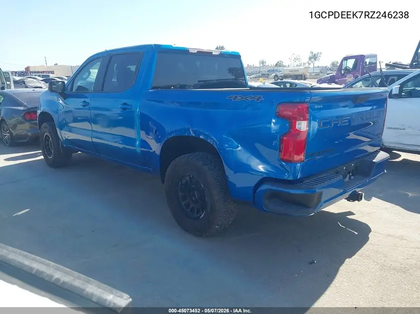 1GCPDEEK7RZ246238 2024 Chevrolet Silverado 1500 4Wd Short Bed Rst