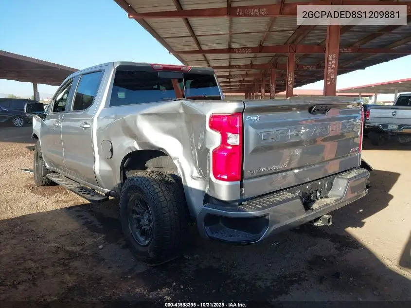 2GCPADED8S1209881 2025 Chevrolet Silverado 1500 2Wd Short Bed Rst