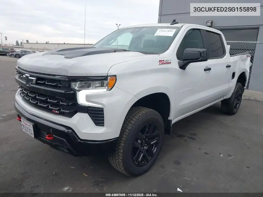3GCUKFED2SG155898 2025 Chevrolet Silverado 1500 4Wd Short Bed Lt Trail Boss