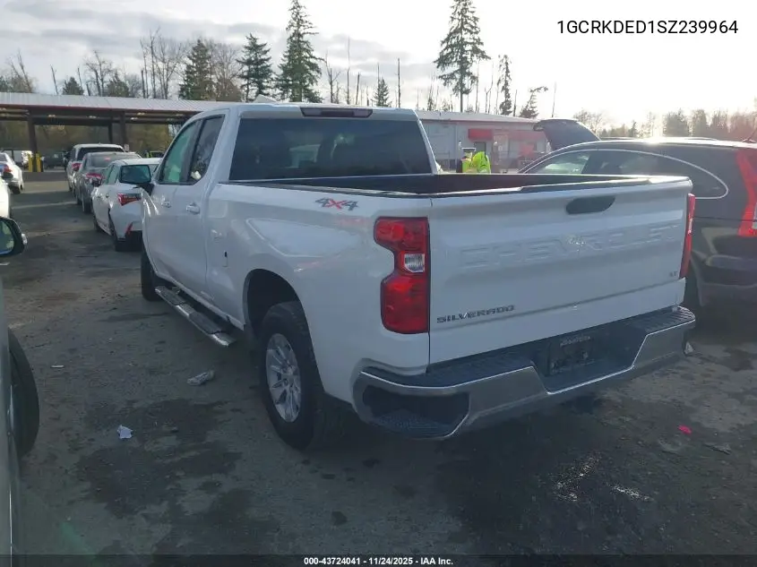1GCRKDED1SZ239964 2025 Chevrolet Silverado 1500 4Wd Standard Bed Lt