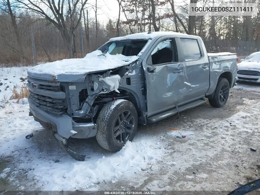 1GCUKEED0SZ111411 2025 Chevrolet Silverado 1500 4Wd Short Bed Rst