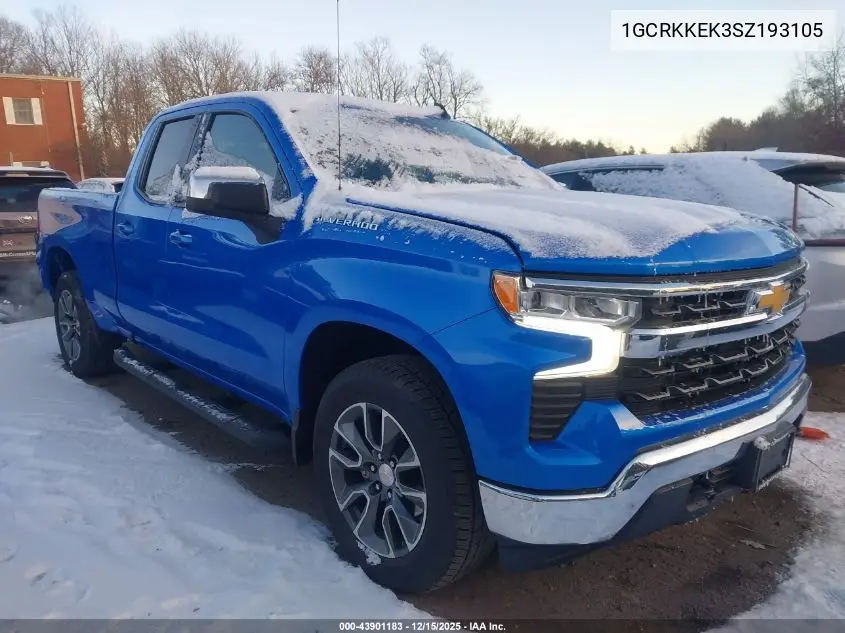 1GCRKKEK3SZ193105 2025 Chevrolet Silverado 1500 4Wd Standard Bed Lt With 2Ft