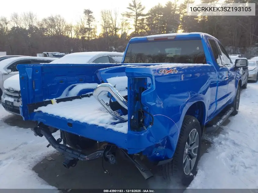 1GCRKKEK3SZ193105 2025 Chevrolet Silverado 1500 4Wd Standard Bed Lt With 2Ft