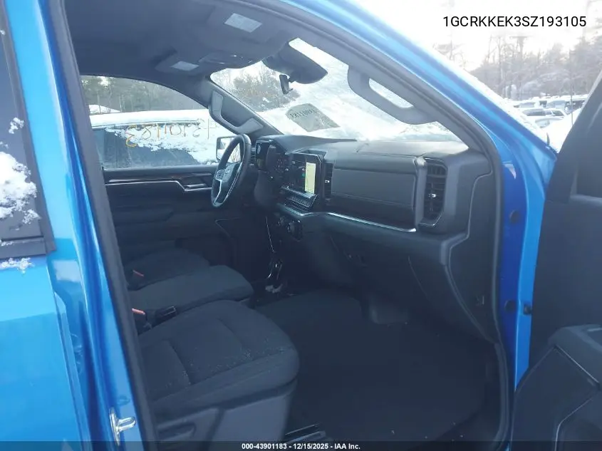 1GCRKKEK3SZ193105 2025 Chevrolet Silverado 1500 4Wd Standard Bed Lt With 2Ft