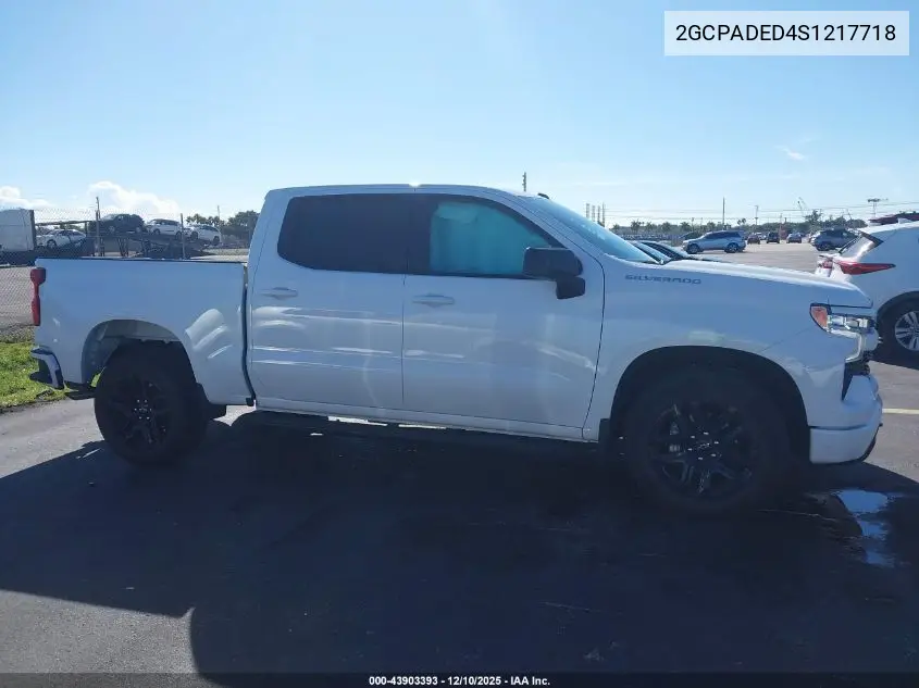 2GCPADED4S1217718 2025 Chevrolet Silverado 1500 2Wd Short Bed Rst