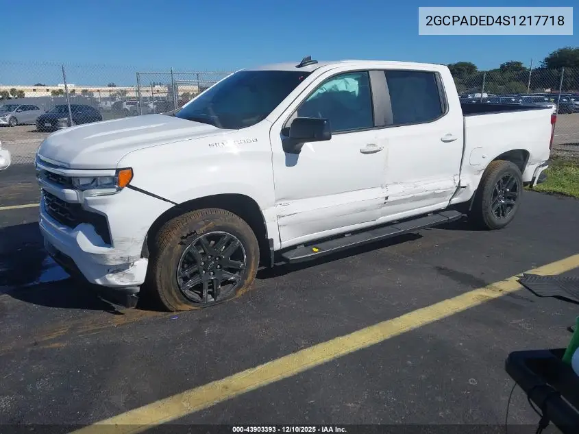 2GCPADED4S1217718 2025 Chevrolet Silverado 1500 2Wd Short Bed Rst