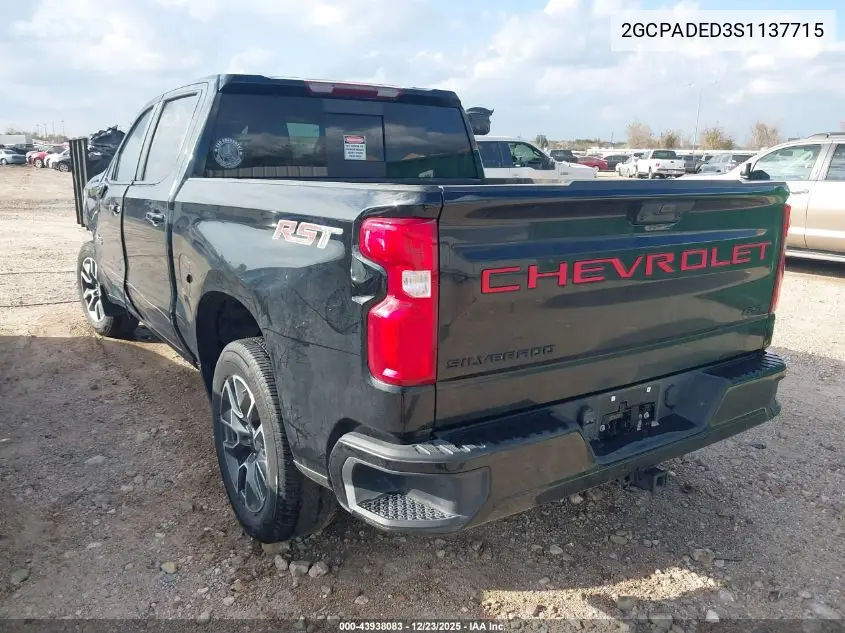 2GCPADED3S1137715 2025 Chevrolet Silverado 1500 2Wd Short Bed Rst