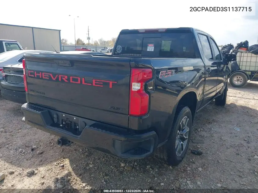 2GCPADED3S1137715 2025 Chevrolet Silverado 1500 2Wd Short Bed Rst