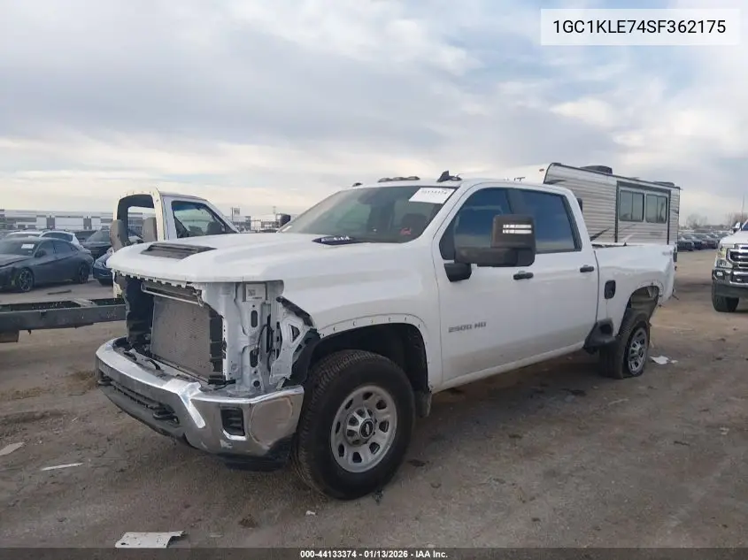 1GC1KLE74SF362175 2025 Chevrolet Silverado 2500Hd 4Wd Standard Bed Work Truck