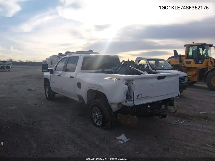 1GC1KLE74SF362175 2025 Chevrolet Silverado 2500Hd 4Wd Standard Bed Work Truck