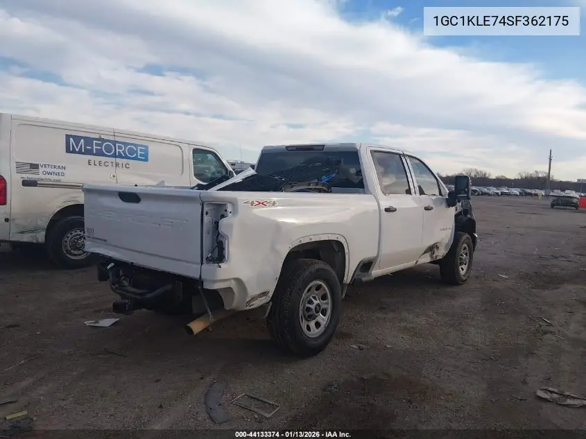 1GC1KLE74SF362175 2025 Chevrolet Silverado 2500Hd 4Wd Standard Bed Work Truck