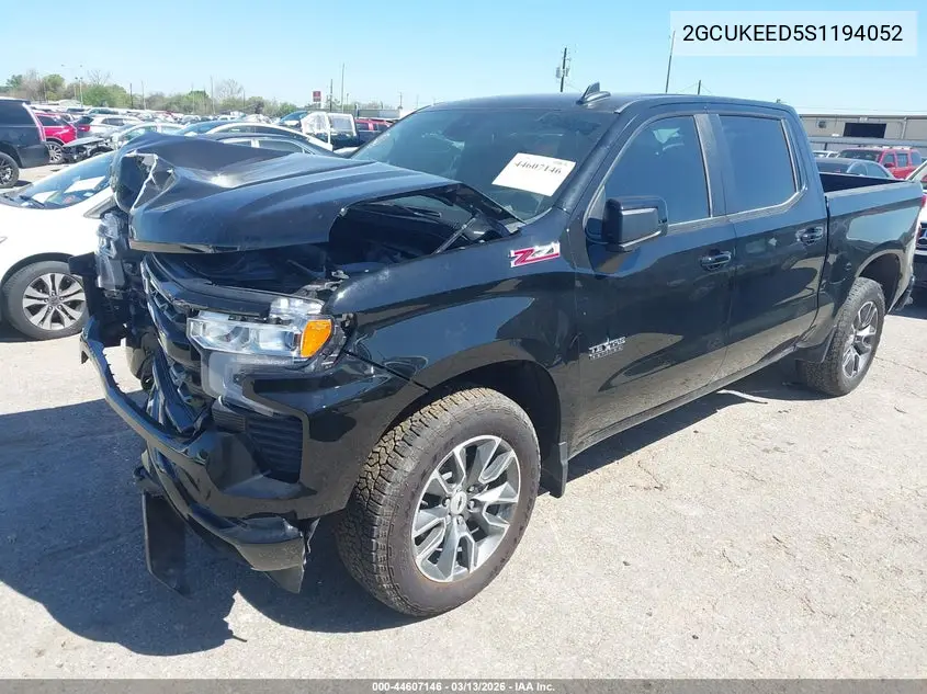 2GCUKEED5S1194052 2025 Chevrolet Silverado 1500 4Wd Short Bed Rst