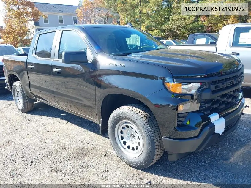 1GCPKAEK5TZ198972 2026 Chevrolet Silverado 1500 4Wd Short Bed Wt/4Wd Standard Bed Wt
