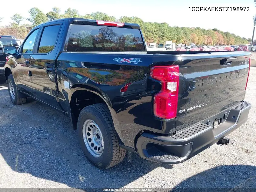 1GCPKAEK5TZ198972 2026 Chevrolet Silverado 1500 4Wd Short Bed Wt/4Wd Standard Bed Wt