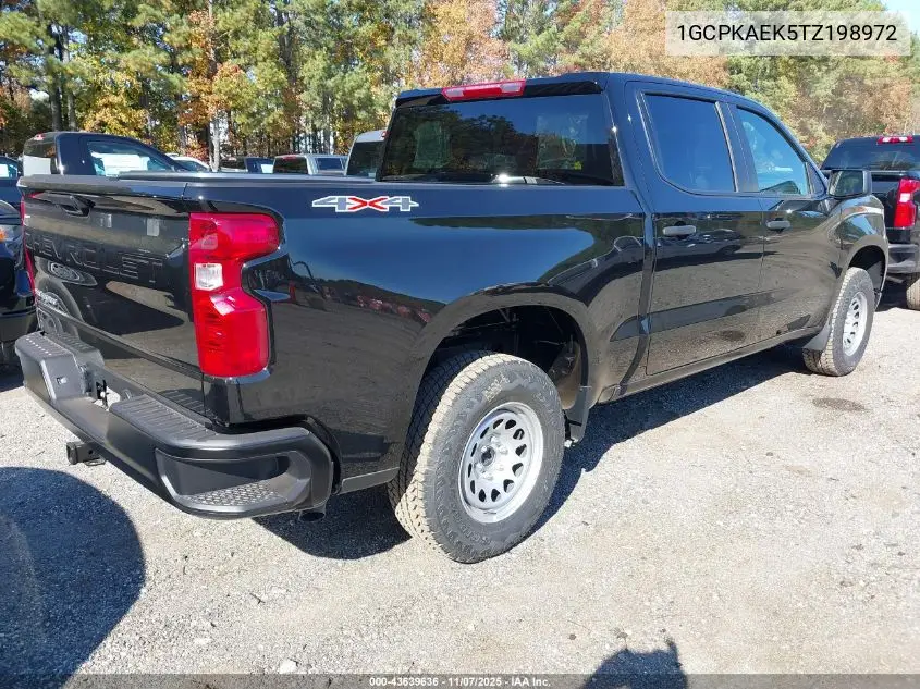 1GCPKAEK5TZ198972 2026 Chevrolet Silverado 1500 4Wd Short Bed Wt/4Wd Standard Bed Wt
