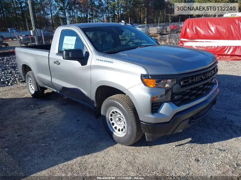 3GCNAAEK5TG132240 2026 Chevrolet Silverado 1500 2Wd Long Bed Wt