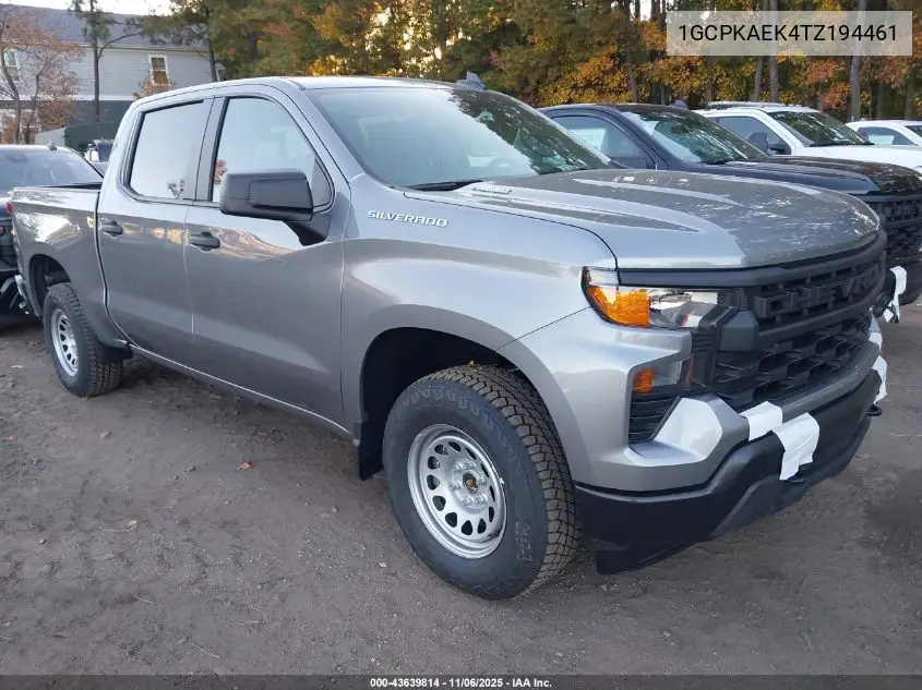 1GCPKAEK4TZ194461 2026 Chevrolet Silverado 1500 4Wd Short Bed Wt/4Wd Standard Bed Wt