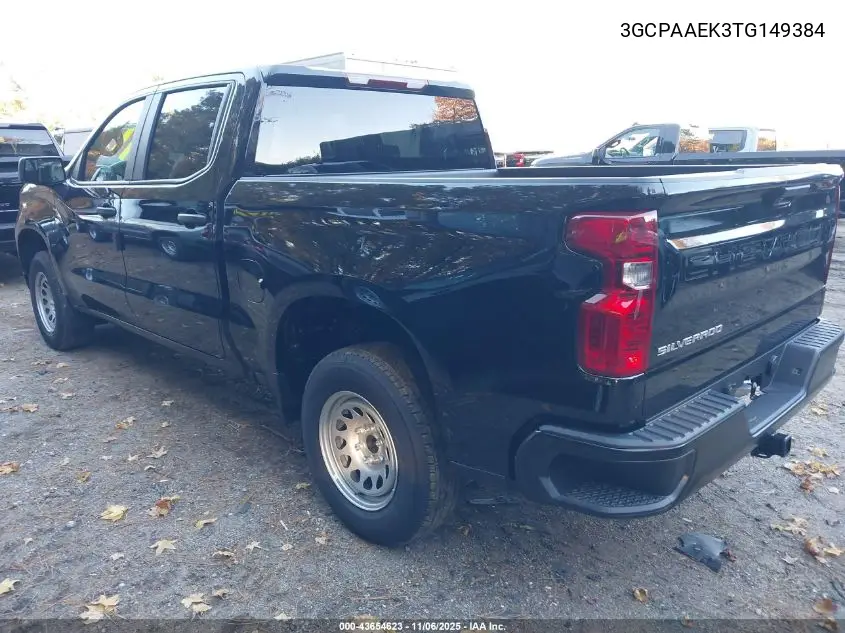 3GCPAAEK3TG149384 2026 Chevrolet Silverado 1500 2Wd Short Bed Wt