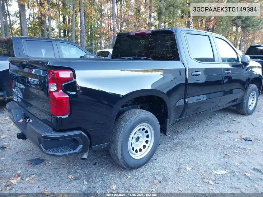 3GCPAAEK3TG149384 2026 Chevrolet Silverado 1500 2Wd Short Bed Wt