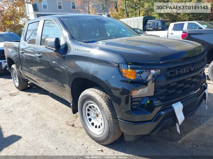 3GCPAAEK3TG149143 2026 Chevrolet Silverado 1500 2Wd Short Bed Wt