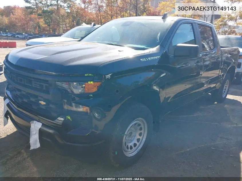 3GCPAAEK3TG149143 2026 Chevrolet Silverado 1500 2Wd Short Bed Wt
