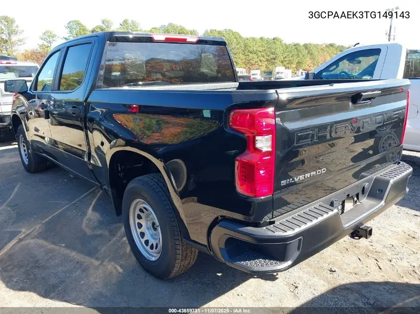 3GCPAAEK3TG149143 2026 Chevrolet Silverado 1500 2Wd Short Bed Wt