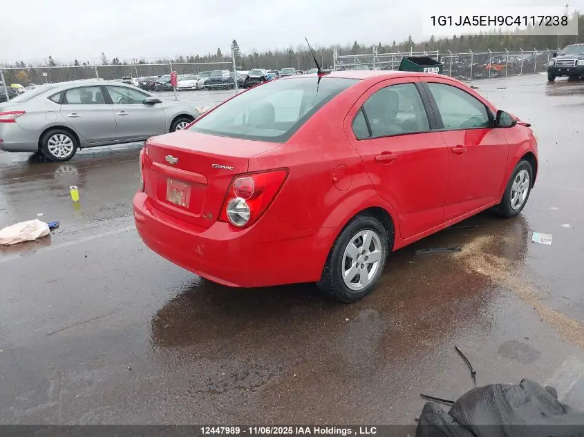 1G1JA5EH9C4117238 2012 Chevrolet Sonic Ls