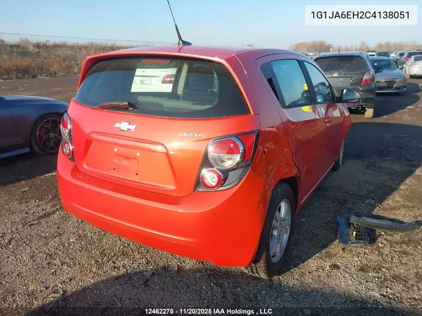 1G1JA6EH2C4138051 2012 Chevrolet Sonic Ls
