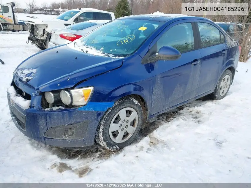 1G1JA5EH0C4185296 2012 Chevrolet Sonic Ls