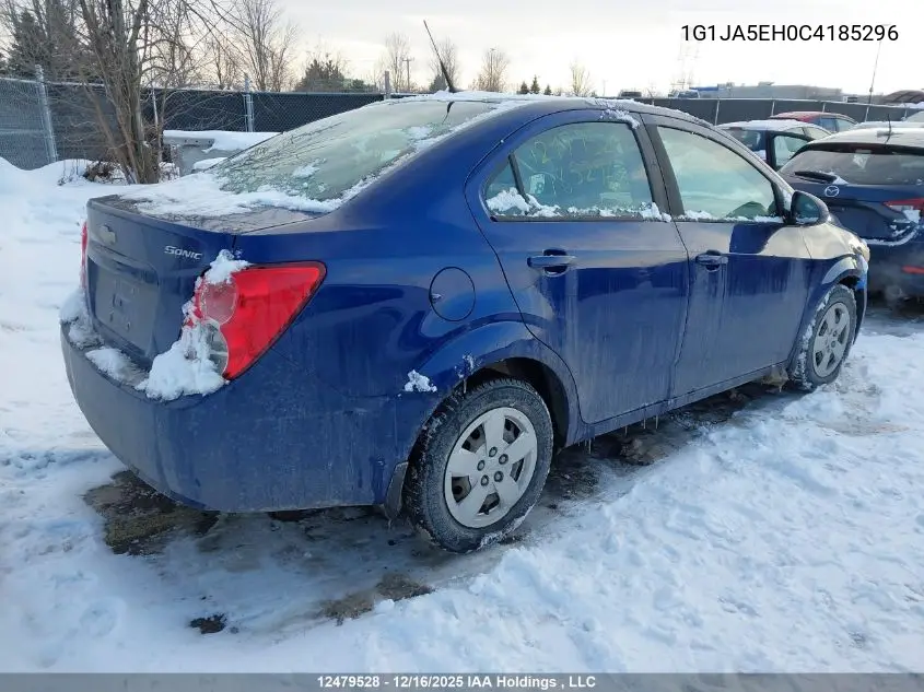 1G1JA5EH0C4185296 2012 Chevrolet Sonic Ls
