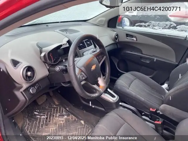 1G1JC6EH4C4200771 2012 Chevrolet Sonic Lt