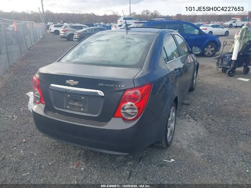 1G1JE5SH0C4227653 2012 Chevrolet Sonic Ltz