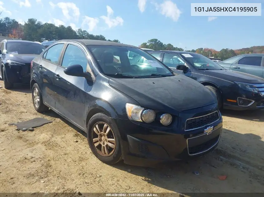 1G1JA5SHXC4195905 2012 Chevrolet Sonic 2Ls
