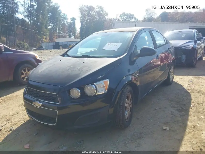1G1JA5SHXC4195905 2012 Chevrolet Sonic 2Ls