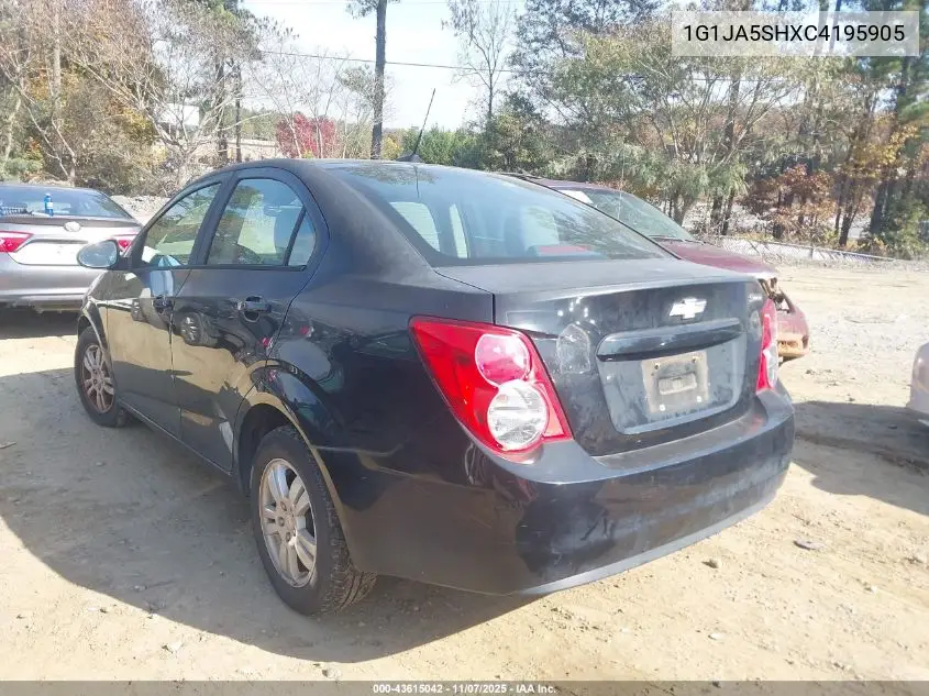 1G1JA5SHXC4195905 2012 Chevrolet Sonic 2Ls
